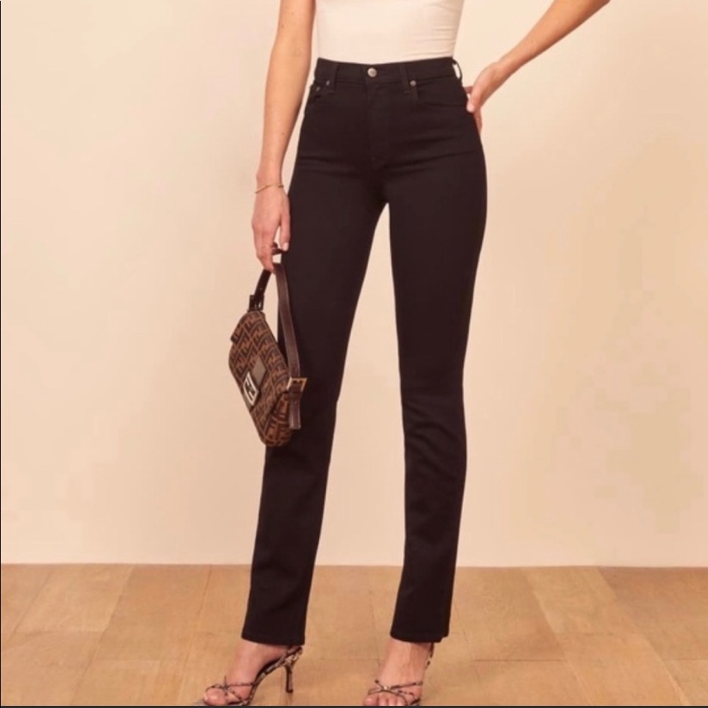 NWOT reformation audrey black skinny jeans